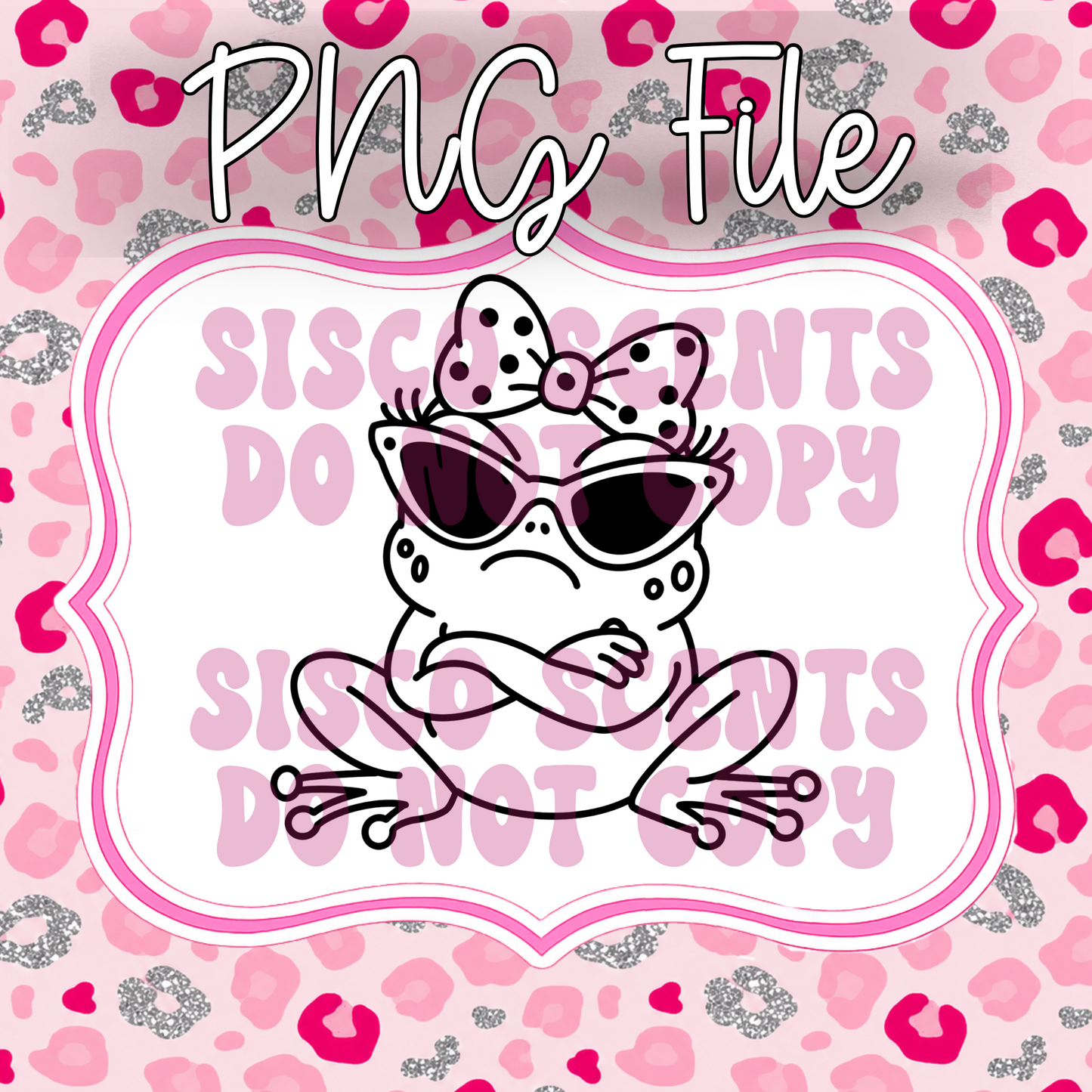 Sassy Frog PNG Digital Download