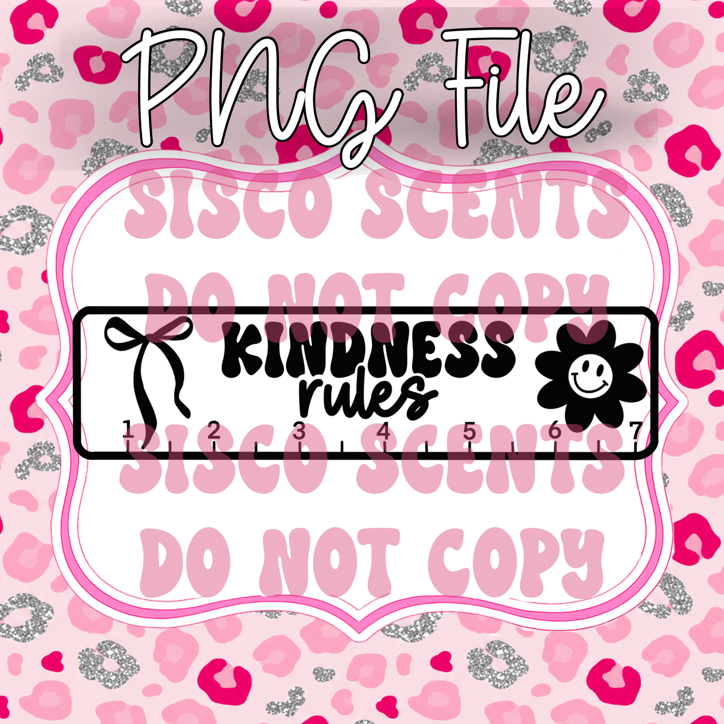 Kindness Rules PNG Digital Download