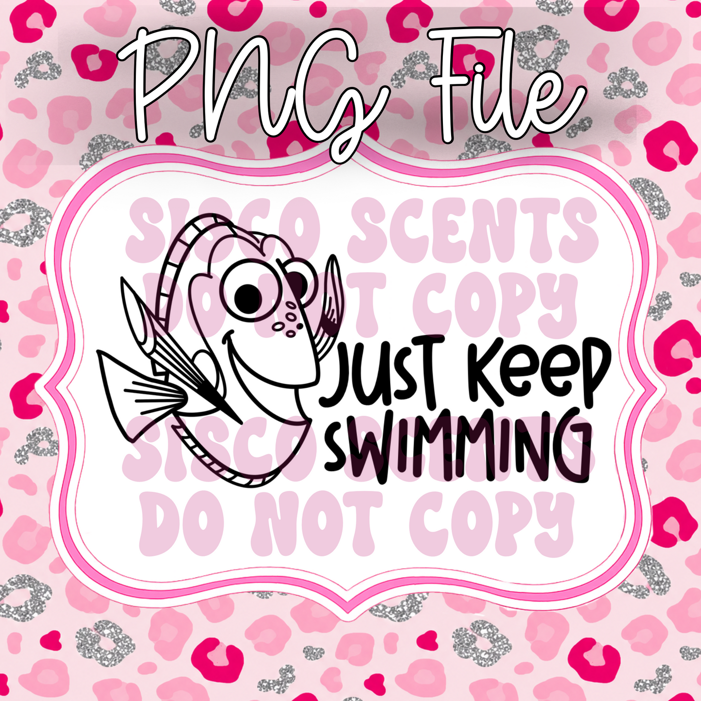 Fish With Quote PNG Digital Download
