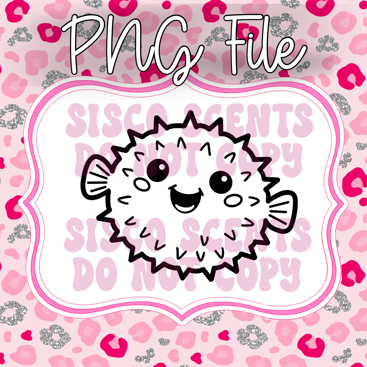 Puffy Fish PNG Digital Download