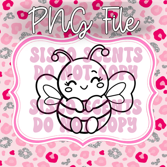 Sweet Bumble Bee PNG Digital Download