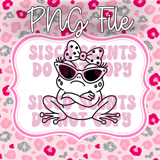 Sassy Frog PNG Digital Download